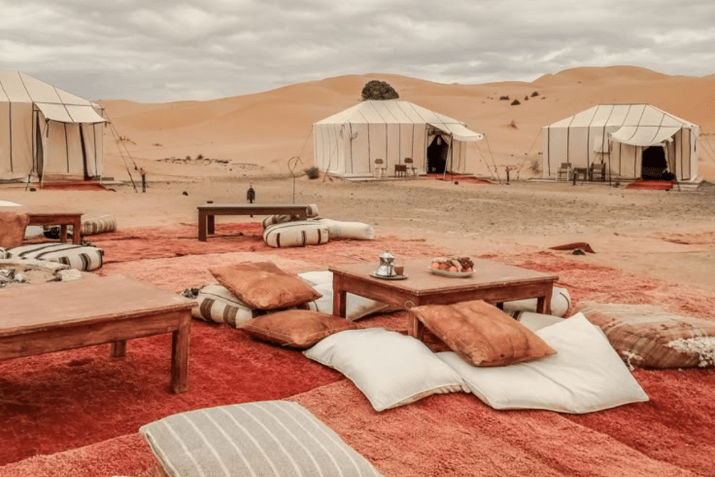 Sahara Desert camping Merzouga Morocco